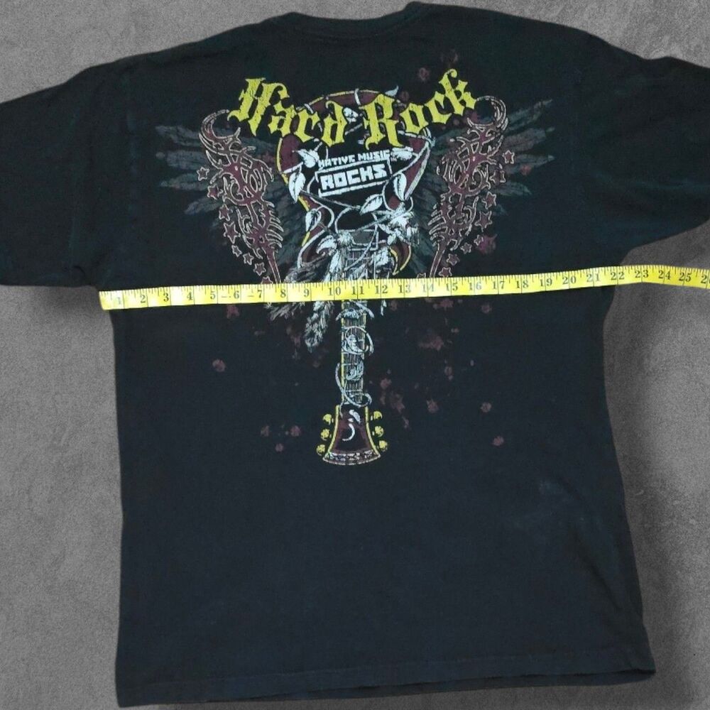 Y2k Style Hard Rock Cafe Native Music Rocks Shirt Large - Picture 4 of 5